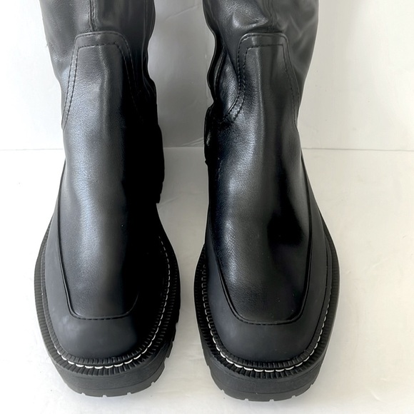 Sam Edelman $225 Women’s Lerue Over The Knee Lug Sole Black Boots Size 6 NWT - Picture 8 of 10